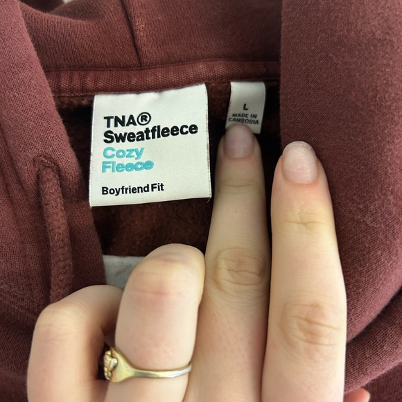 Aritzia cozy fleece boyfriend hoodie !! - Picture 3 of 5